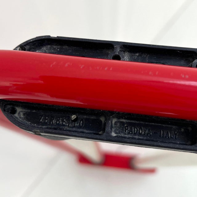 Metal Medium Red Double Neon Lamp by Gian N. Gigante for Zerbetto, 1980s For Sale - Image 7 of 8
