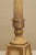 1990s French Style Painted Gold Table Lamp with Shade For Sale - Image 5 of 13
