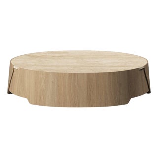 Large Perianth Natural Oak Coffee Table by Haymann Editions For Sale