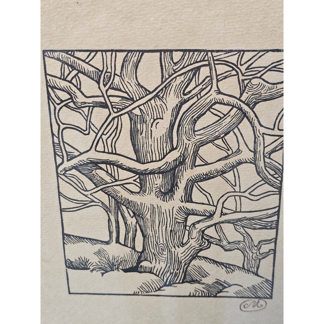 Mid 20th Century Aristides Maillol Woodcut Trees For Sale In Los Angeles - Image 6 of 8