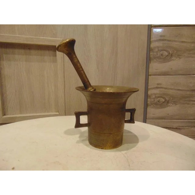 Pre-War Bronze Mortar, 1890s For Sale - Image 5 of 5