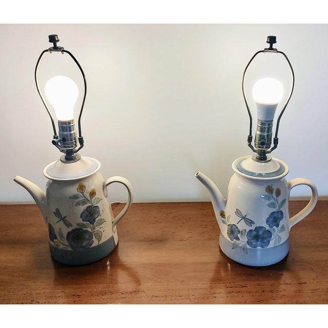1970s Pair of Vintage Patton Pottery Lamps For Sale - Image 5 of 11