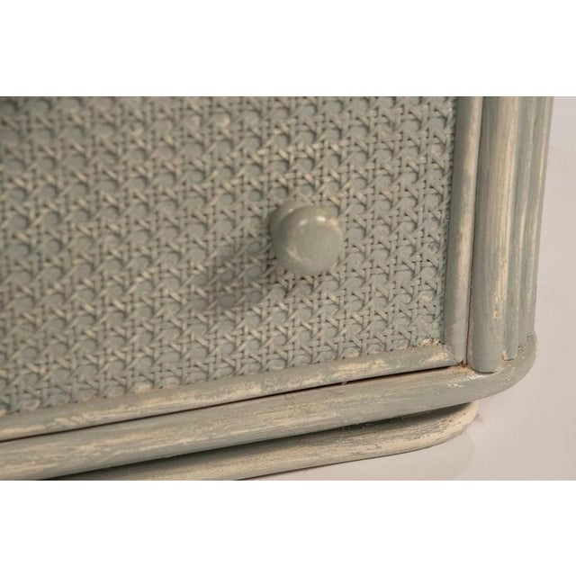 Vintage Bamboo and Vienna Straw Chest of Drawers, 1960s For Sale - Image 11 of 18