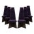Brutalist Mohair Dining Chairs by Adrian Pearsall c. 1960 - Set of 6 For Sale