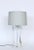 1970s Tall Herbert Ritts Astrolite Clear Lucite "Tri Fin" Table Lamp For Sale - Image 6 of 13