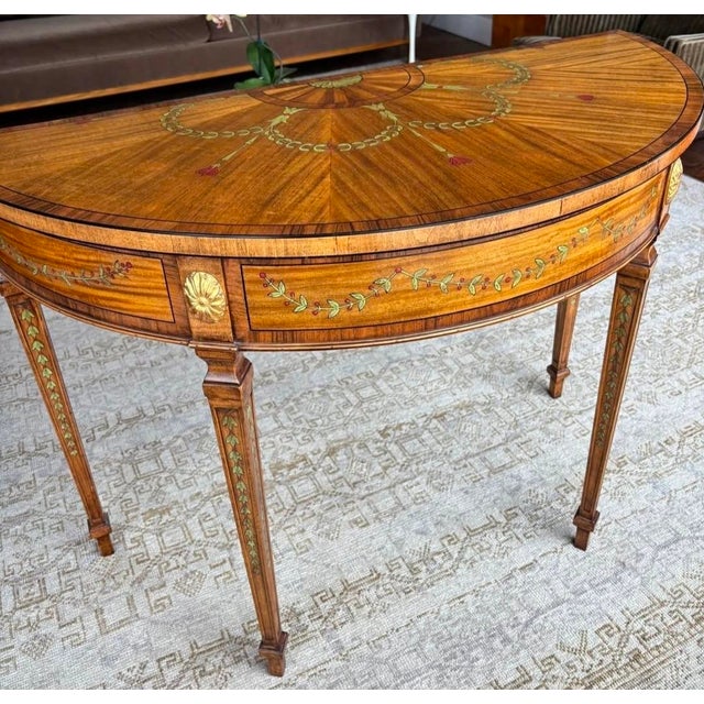 Maitland - Smith Vintage Maitland-Smith Adam Style Console Table For Sale - Image 4 of 12