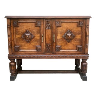 19th Century Catalan Spanish Buffet with Two Doors For Sale