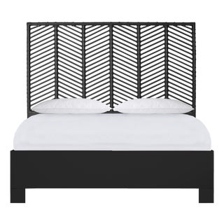 Liam Platform Bed Queen - Black For Sale
