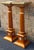 Wood Pair Mahogany and Gilt Decorated Galleried Marble Top Pedestals by Francesco Meroni For Sale - Image 7 of 18