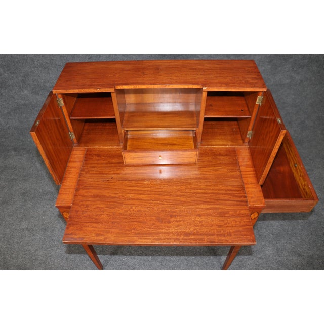 This is a very unusual piece indeed. look at the gorgeous wood quality of the satinwood and the beautiful subtle, hand-...