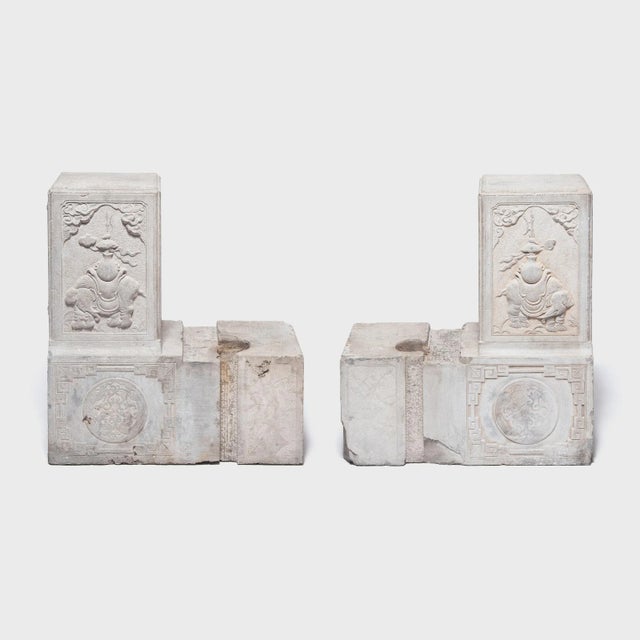 Pair of Carved Entry Posts For Sale - Image 12 of 12