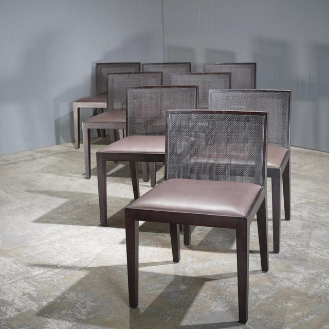 2000 - 2009 Poliform Valentina attributed to Carlo Colombo Dining Chairs, Set of 4 For Sale - Image 5 of 7