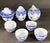 Blue Chinoiserie Blue and White Tea Set 11 Pcs For Sale - Image 8 of 9