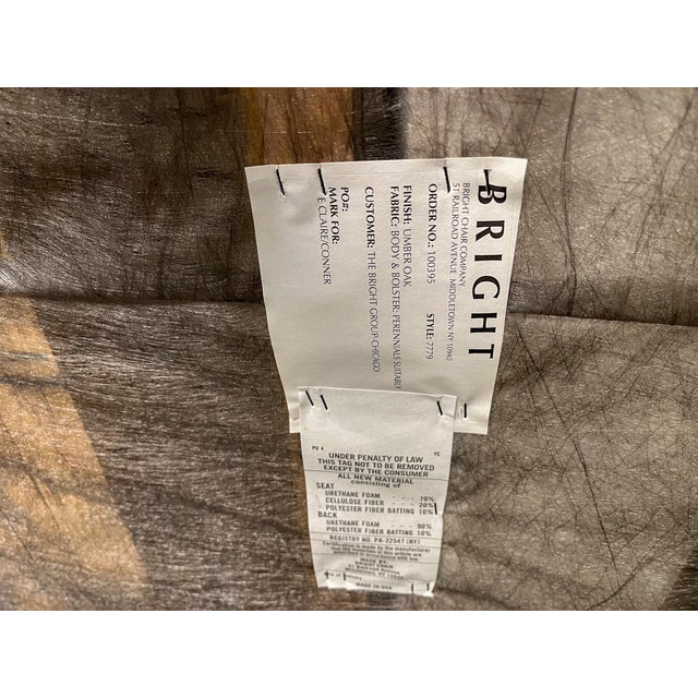 Bright Furniture Daybed With Grey Herringbone Upholstery For Sale - Image 9 of 11