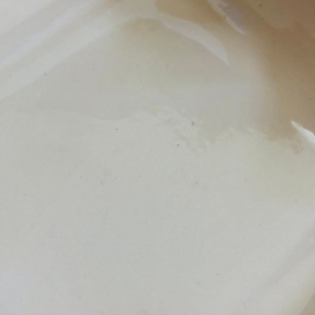 Terra Cotta Red Wing Pottery Ruffled Square Bowl For Sale - Image 8 of 13