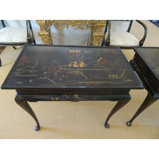 Vintage Rose Tarlow Style Chinoiserie Tables For Sale - Image 9 of 9