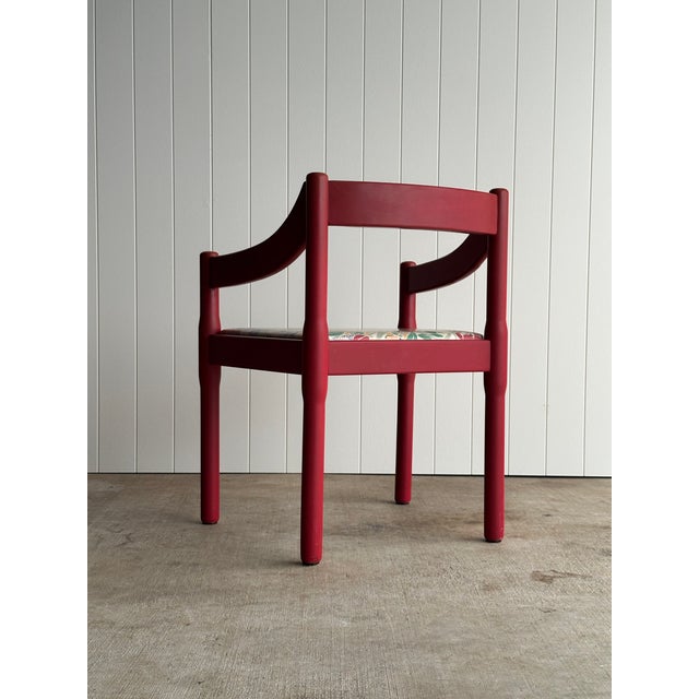 Vintage Red Lacquered Sculptural Armchair, Attributed to Vico Magistretti, C. 1960s — 4 Available For Sale - Image 9 of 18