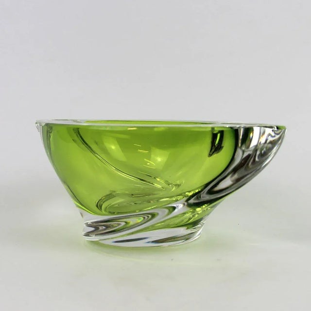 Belgian Crystal Vase from Val Saint Lambert, 1950s For Sale - Image 4 of 5
