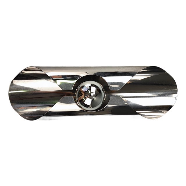 Space Age Chrome Wall Lights, 1960s, Set of 2 For Sale