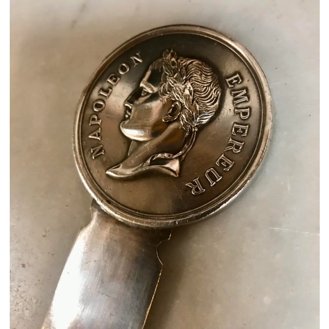 1970s 1970s French Christofle Silvered Napoleon Empereur Letter Opener For Sale - Image 5 of 10