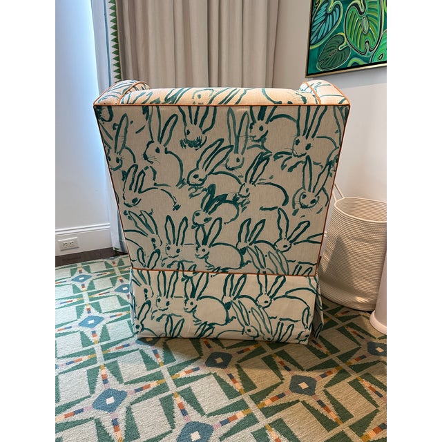 Hunt Slonem for Groundworks Custom Swivel Glider For Sale In New York - Image 6 of 9