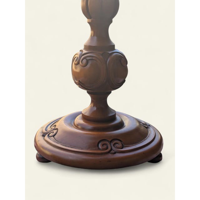 Mid-Century Modern Vintage Hardwood Flower Stand, 1960s For Sale - Image 3 of 9