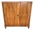 Mid-Century Italian Art Deco Style Walnut and Mirror Mosaic Bar Cabinet, 1950s For Sale