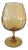 Large Mid Century Gold Empoli Snifter /Vase For Sale