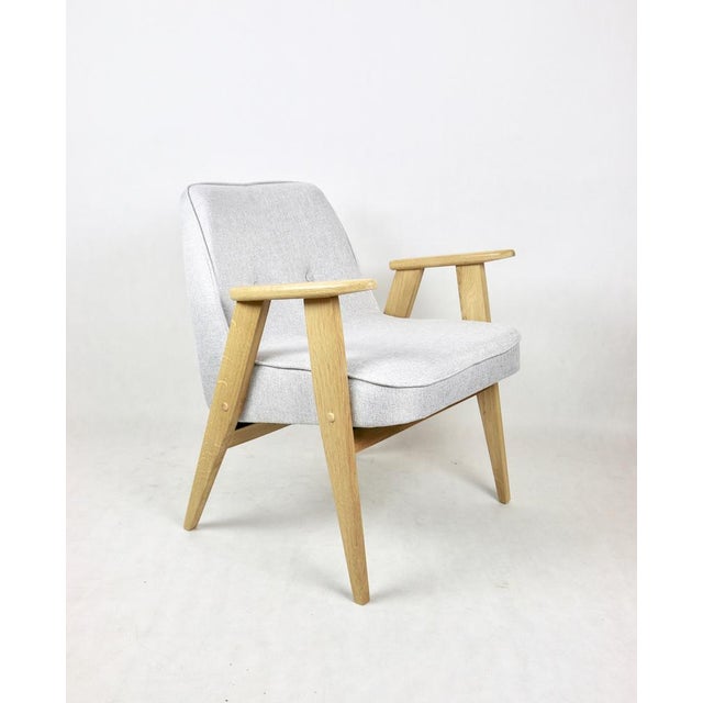 Beige & Gray Model 366 Lounge Chair by Józef Chierowski, 1970s For Sale - Image 13 of 15