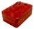 Vintage Italian Red Lacquered Decorative Box For Sale