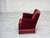 Danish Armchair in Cherry-Red Velour and Ash, 1960s For Sale - Image 14 of 18