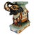 Ceramic Vintage Chinoiserie Celadon & Black Ceramic Elephant Glazed Plant Stands / Bookends - A Pair For Sale - Image 7 of 13
