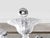 Transparent Custom Contemporary Italian 8-Arm Seeded Murano Glass Chandelier With Silver Accents For Sale - Image 8 of 10