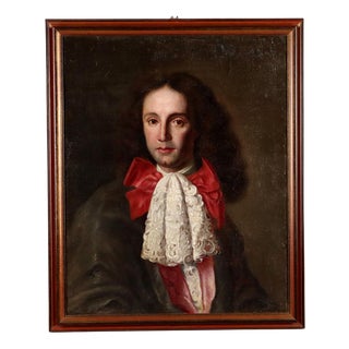 Male Portrait, Oil on Canvas, Framed For Sale