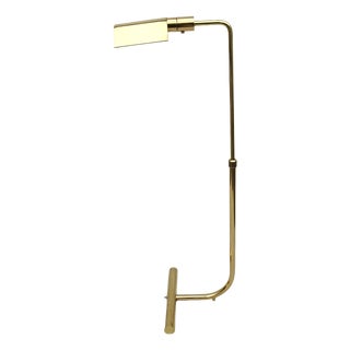 Adjustable Brass Reading Lamp attributed to Christian Liaigre, France, 1970s For Sale