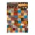 Modern Abstract Baluch Style Wool Rug - Vibrantly Colored Patchwork Checkerboard For Sale