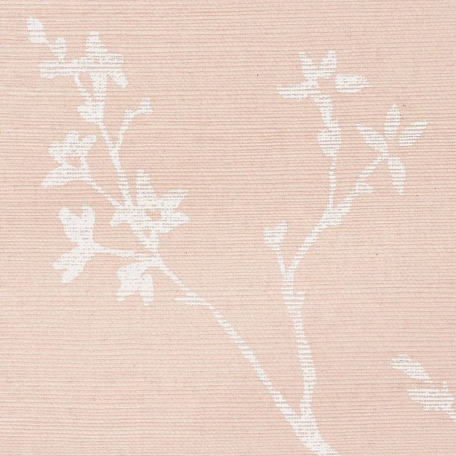Contemporary SAMPLE - Schumacher Twiggy Sisal Wallpaper In Petal For Sale - Image 3 of 4