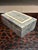 Petite tessellated stone and mahogany jewelry box with hardwood and brass inlay, handmade in the Philippines for Maitland-...