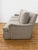 Transitional Kravet Tailor Sofa. Maple Frame - A Classic Design Featuring Rolled Arms, Skirted Bottom. Upholstered in a Slub Weave in Tones of Ivory, Taupe & Gray. For Sale - Image 3 of 6