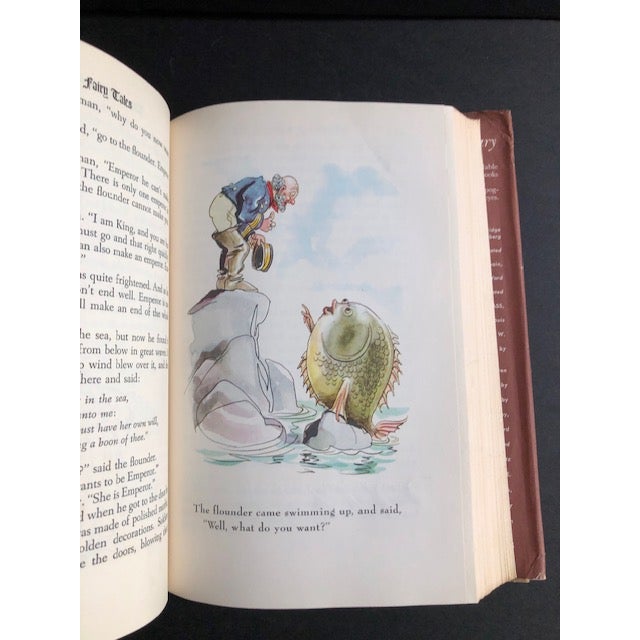 1940s 1945 Children's Classic Book - Grimm's Fairy Tales Hardcover, Illustrated For Sale - Image 5 of 6