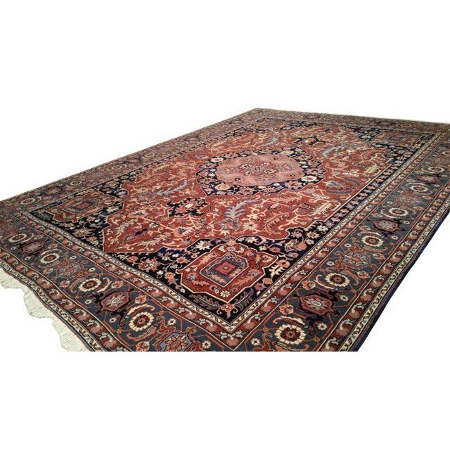 Traditional Traditional Hand Made Knotted Rug - 9x12 For Sale - Image 3 of 4