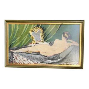 Vintage Needlepoint Nude Venus After Rokeby Venus