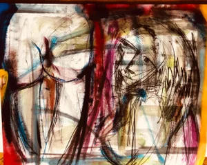 “Sylvia” Nude Study Drawing by Erik Sulander 22x28 on Paper