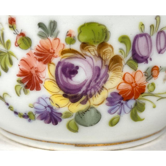 Antique Dresden Franziska Hirsch Tea Bowl for your consideration. The bowl measures approx. 2 inches tall and approx. 2...