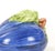 Late 20th Century Italian Majolica Plum-Form Covered Table Ornament, Late 20th Century For Sale - Image 5 of 11