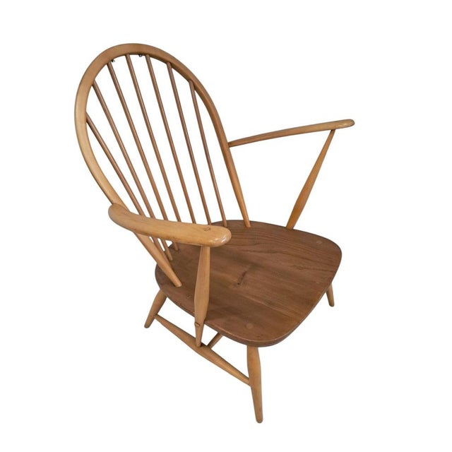 Vintage Armchair in Blonde Wood from Ercol For Sale - Image 9 of 18