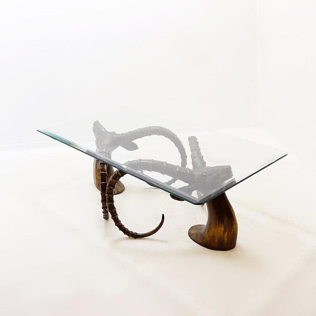 Ibex Coffee Table in the style of Alain Chervet, 1970s For Sale - Image 11 of 16