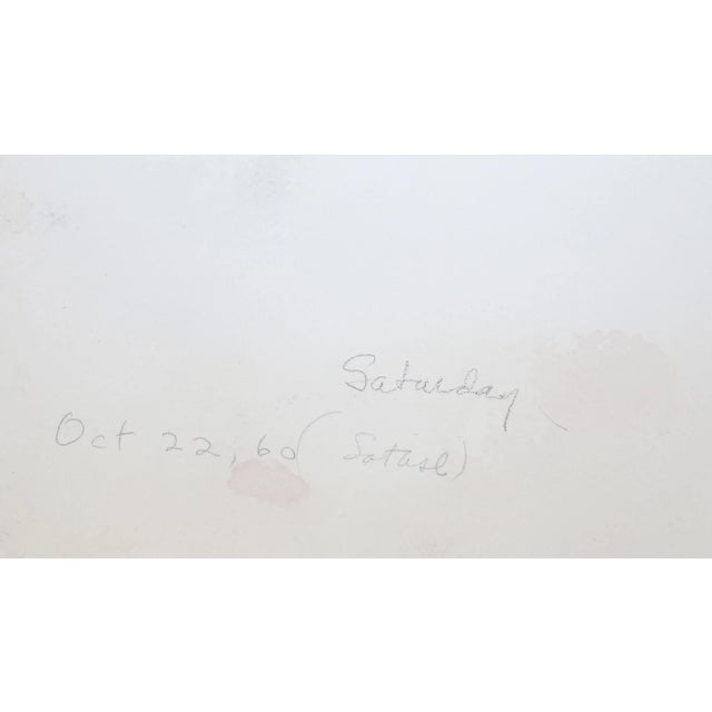 Artist: Eve Nethercott, American (1925 - 2015) Title: Portrait of a Woman (P3.4) Year: 1960 Medium: Watercolor on Paper...