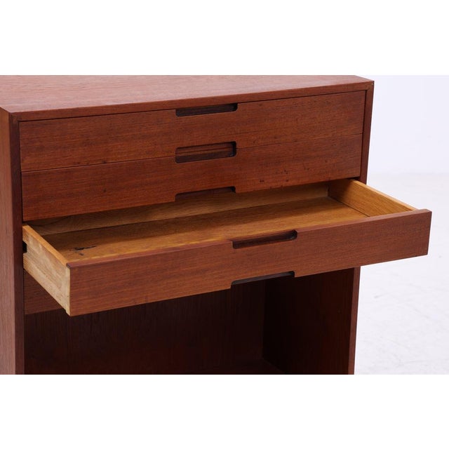 Brown Vintage Teak Chest of Drawers, 1960s For Sale - Image 8 of 13
