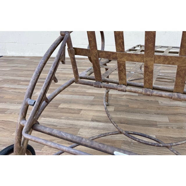 Vintage Pair Brown Jordan Florentine Chaise Lounge Chairs With Original Cushions For Sale - Image 16 of 18